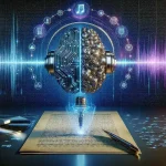 "AI-powered audio transcription engine interface showcasing real-time speech-to-text conversion on a digital screen, illustrating advancements in speech recognition technology."